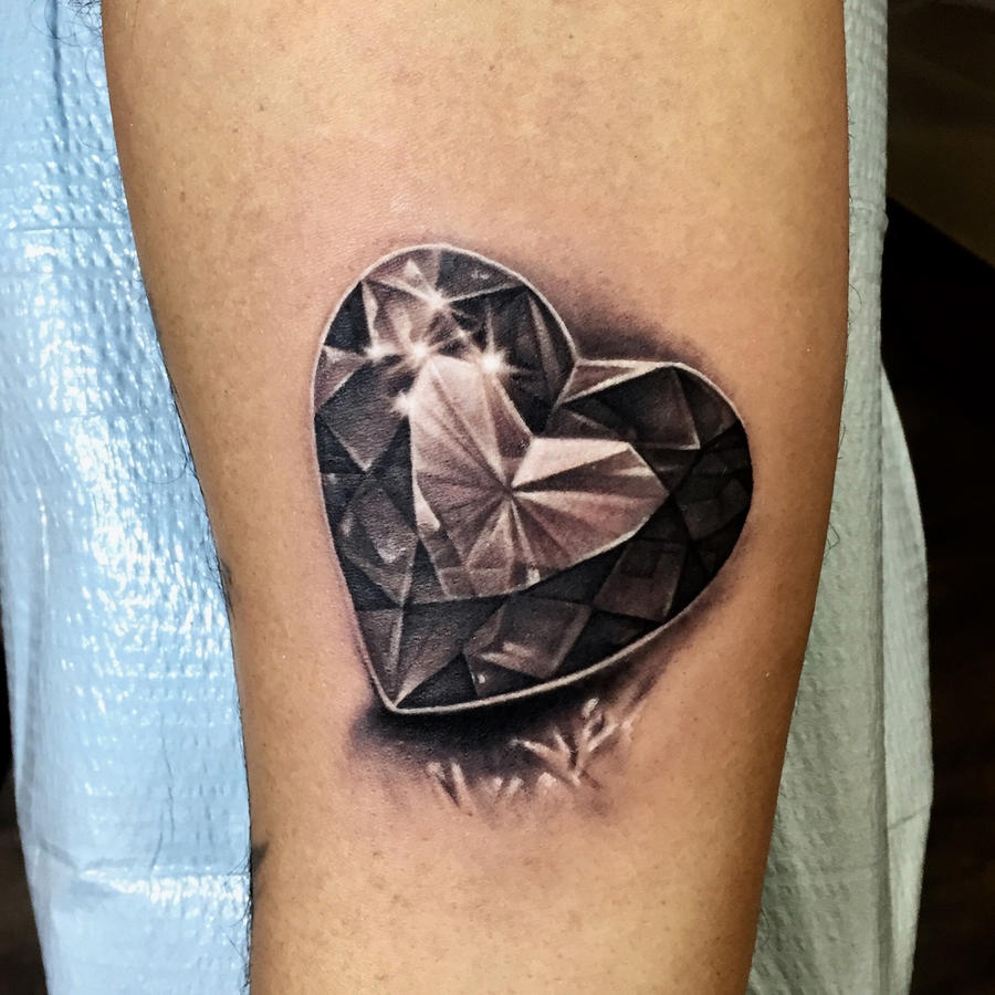 Heart Gem Tattoo  Black Lotus Tattoo